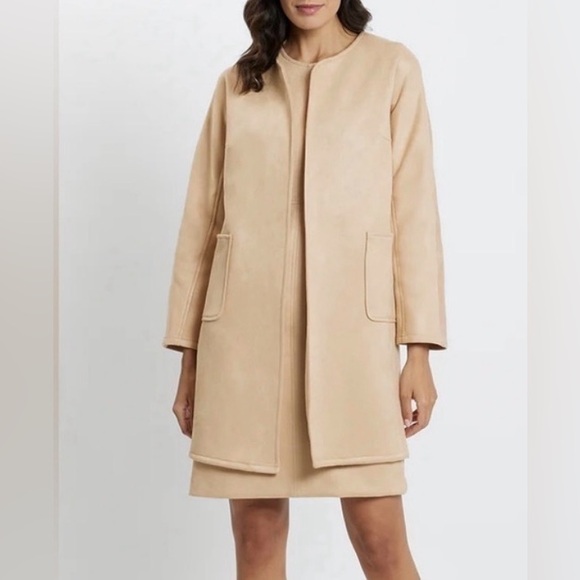 Jude Connally Jackets & Blazers - JUDE CONNALLY Birdie Jacket Faux Suede light cream tan colorway open style L